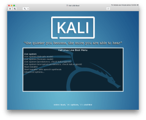 Read more about the article VMware Fusion Kali USB Boot