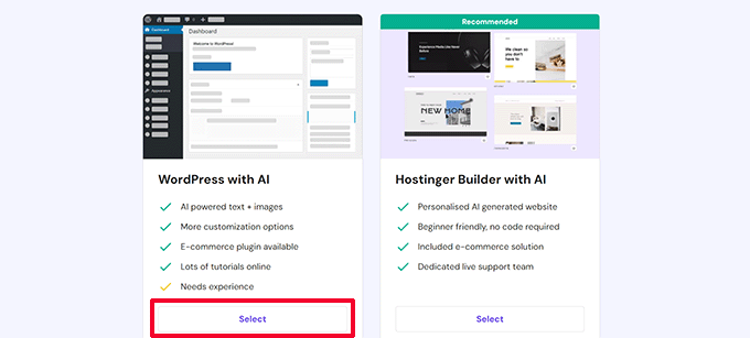 Select platform