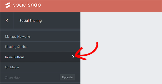 Choose the inline buttons tab