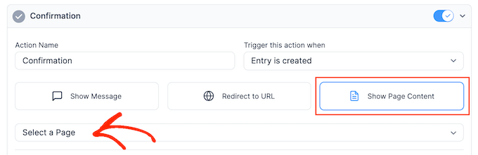 Redirecting to a WordPress page or post after a form submission