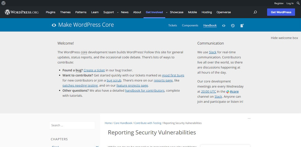 Reporting Security Vulnerabilities