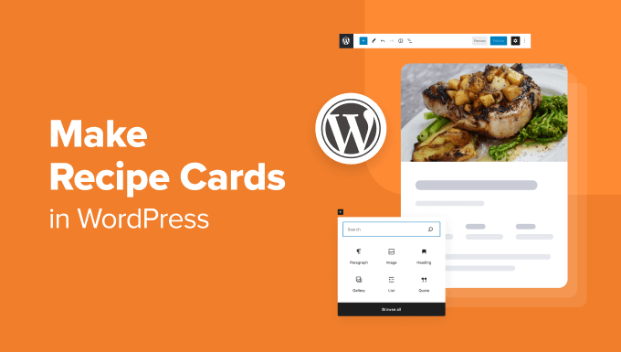 How to Make Recipe Cards in WordPress (Step by Step)