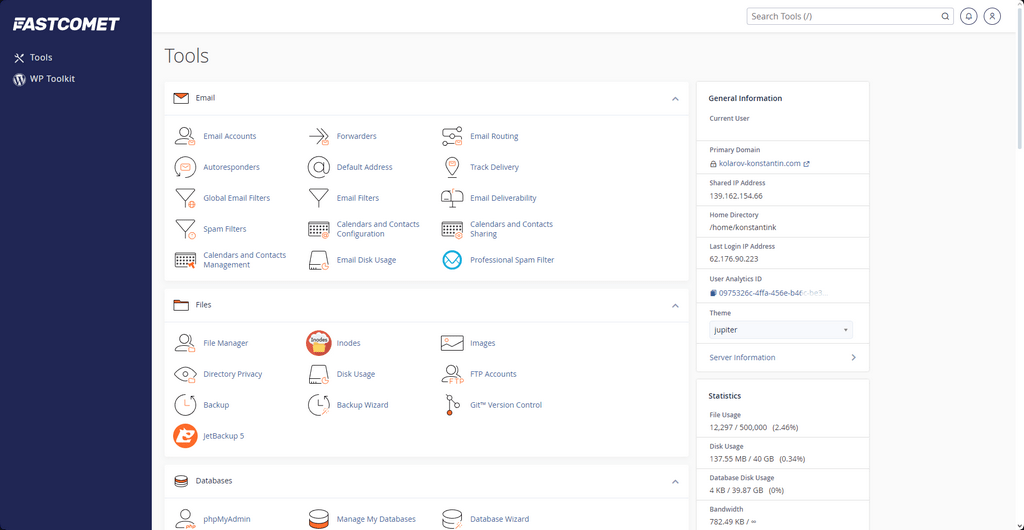 FastComet Web Hosting Jargon cPanel