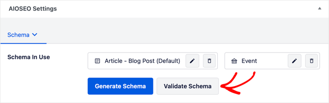 Validating Schema in AIOSEO