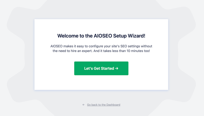 The AIOSEO Setup Wizard