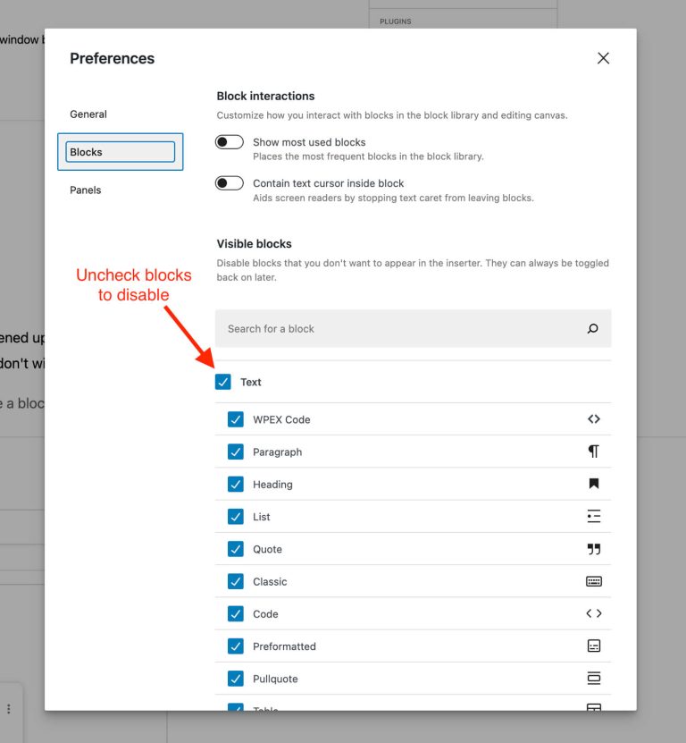 How to Remove Gutenberg Blocks in WordPress