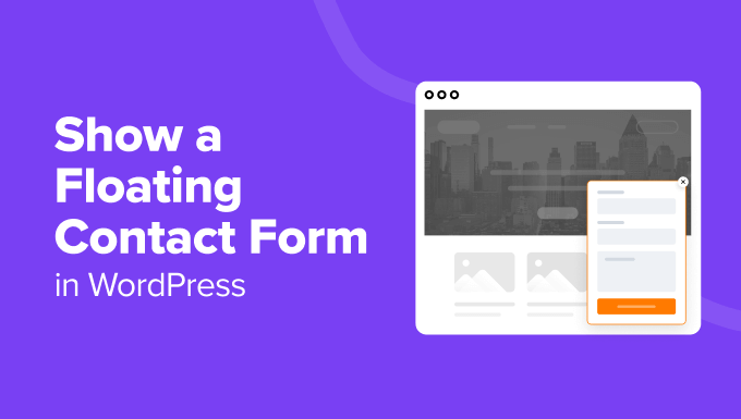 Show a floating contact form in WordPress in post image