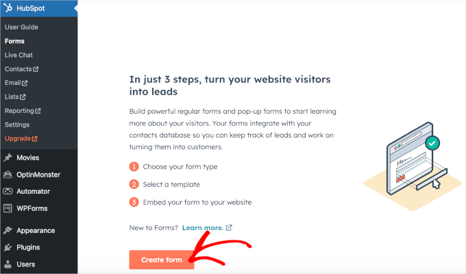 Creating HubSpot forms