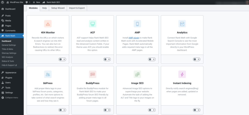 elementor ""rankmath"" library sitemap