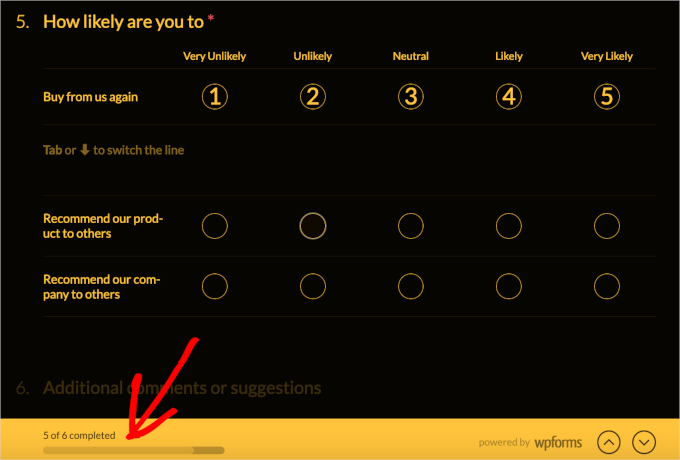 Conversational Forms Progress Bar Styles - Proportion