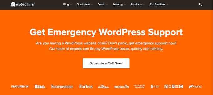 WPBeginner Premium WordPress Support Services