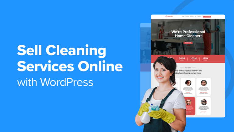 How to Sell Cleaning Services Online with WordPress (2 Easy Ways)