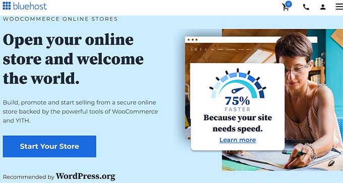 Bluehost WooCommerce Hosting