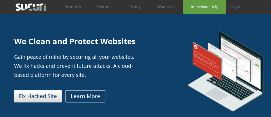 Sucuri, a WordPress DDoS protection plugin.