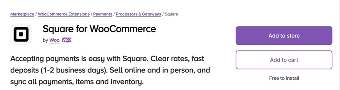 WooCommerce Square addon