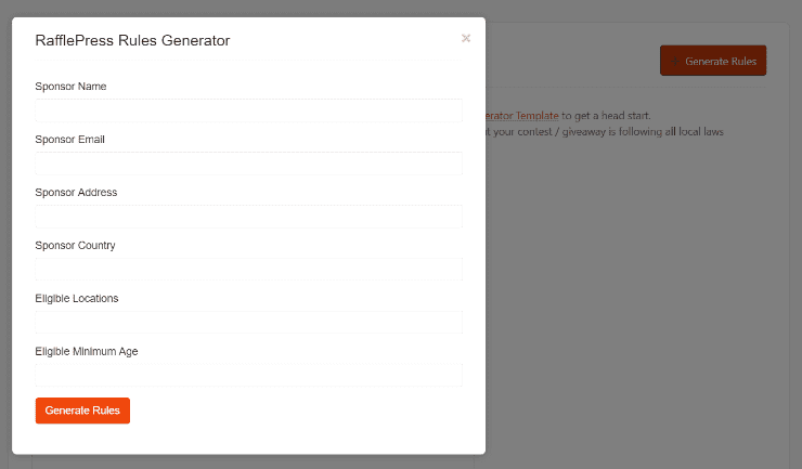 rafflepress rules generator