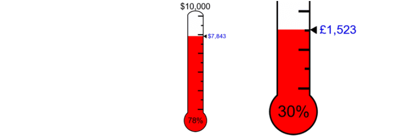 The Donation Thermometer WordPress plugin.