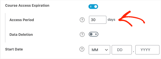 LearnDash course expiration