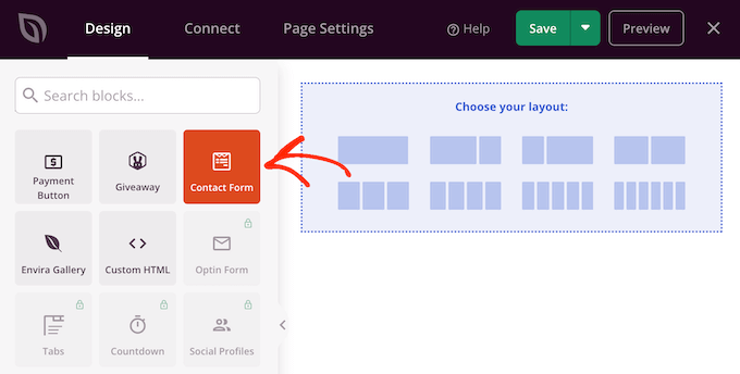 Adding a contact form to your single page website or blog