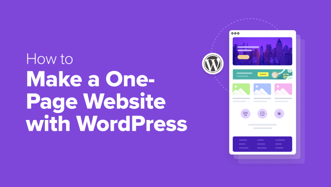 How to Make a One-Page Website with WordPress (Step by Step)