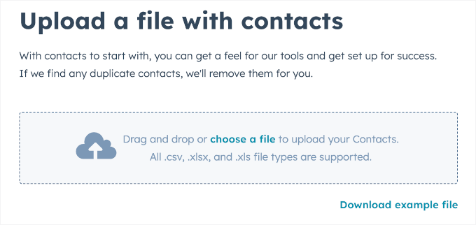 Importing users' contacts