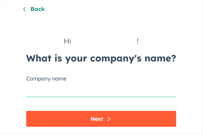 Adding company name