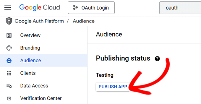 Click the Publish App button Click the Publish App button
