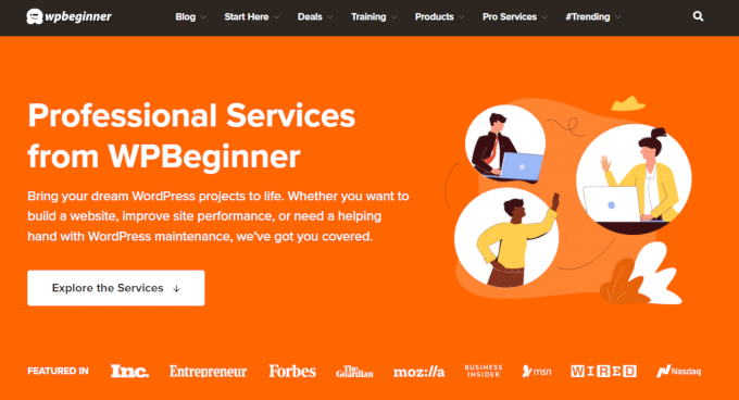 Professional WordPress Services by WPBeginner Professional WordPress Services by WPBeginner