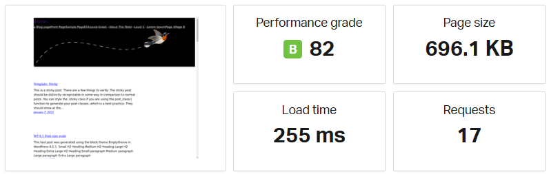 Bluehost Cloud speed test result Bluehost Cloud speed test result
