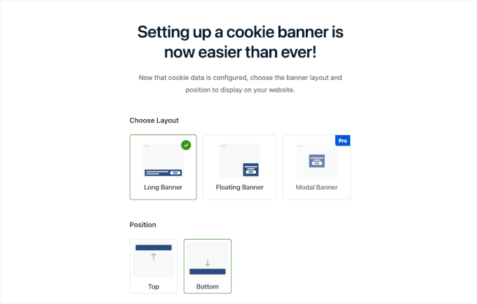 Setting up cookie consent banner Setting up cookie consent banner