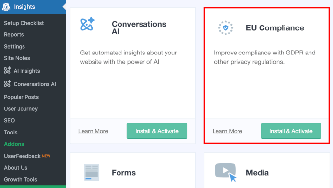 MonsterInsights EU compliance addon MonsterInsights EU compliance addon