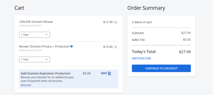 Pay for domain renewal in Bluehost Pay for domain renewal in Bluehost