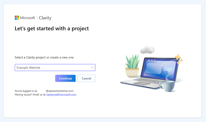 Clarity get started with a project Clarity get started with a project