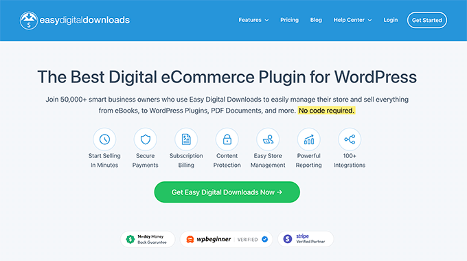 Easy Digital Downloads Website Easy Digital Downloads Website