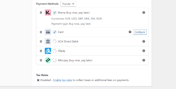 Select Klarna payment method Select Klarna payment method