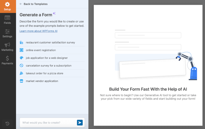 WPForms AI Builder WPForms AI Builder