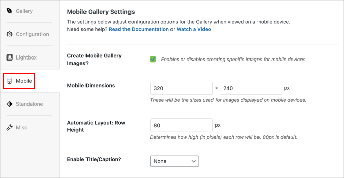 envira-gallery-mobile-gallery-settings Envira Gallery mobile gallery settings