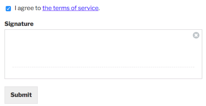 WPForms signature field example WPForms signature field example