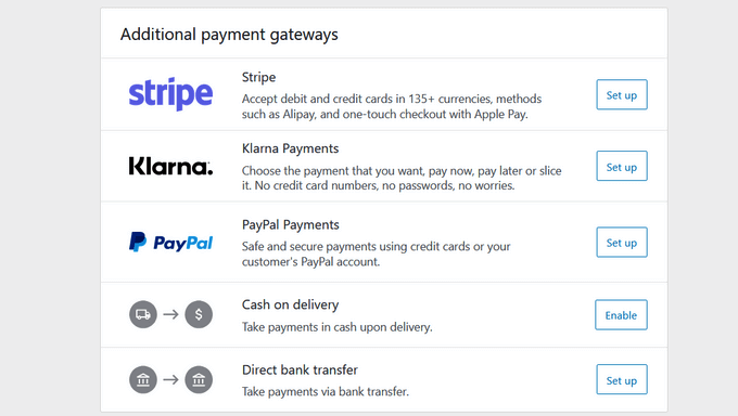 Adding payment gateways to your WooCommerce store Adding payment gateways to your WooCommerce store
