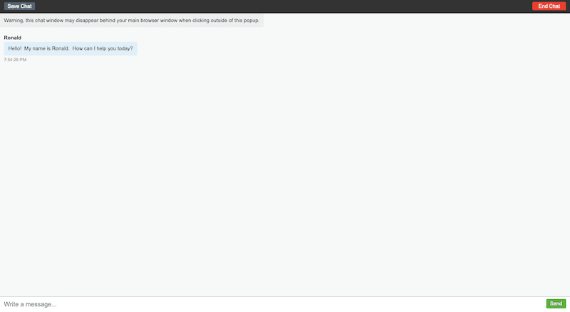 Liquid Web Chat Window