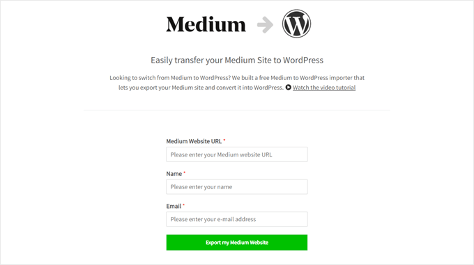 Medium to WP migration tool Medium to WP migration tool