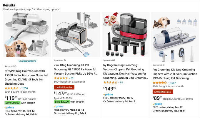 Amazon competition pet grooming kit example Amazon competition pet grooming kit example