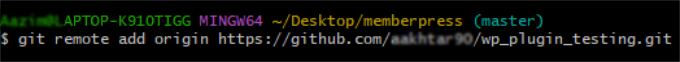 Enter remote add origin command Enter remote add origin command