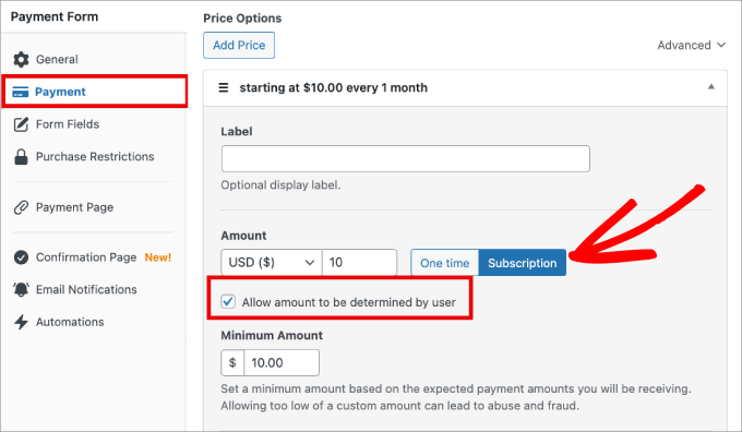 subscription button in wp simple pay subscription button in wp simple pay
