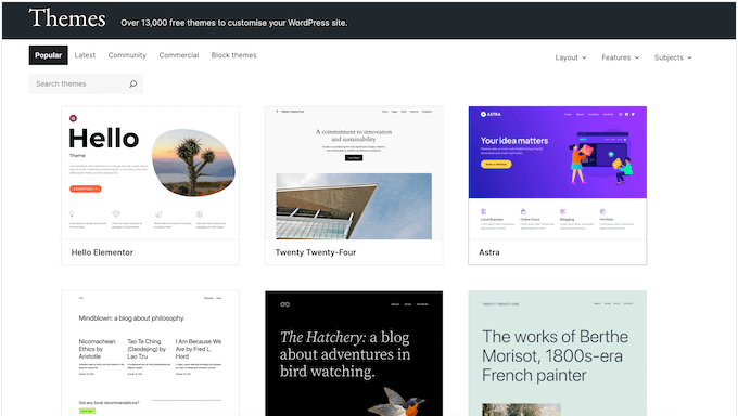 Free WordPress themes, in the WordPress.org plugin repository Free WordPress themes, in the WordPress.org plugin repository