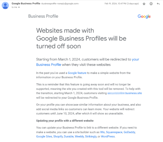 google business profile site email google business profile site email