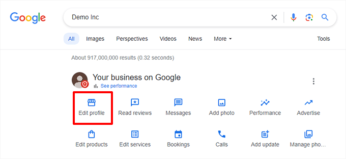 Edit Google Business profile Edit Google Business profile
