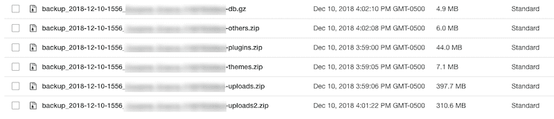 S3 Saved Backups