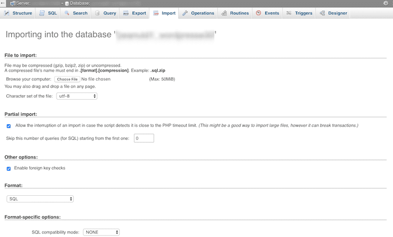 Import Tables