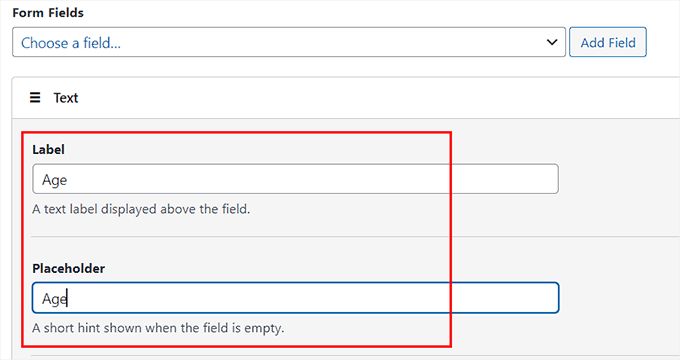 Create custom age and weight fields Create custom age and weight fields